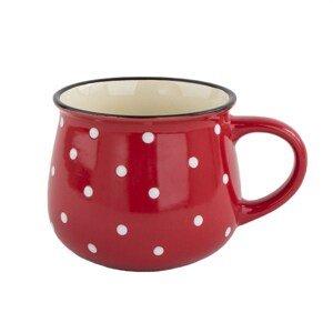 Kubek ceramiczny Dots 770 ml, czerwony, 770 ml