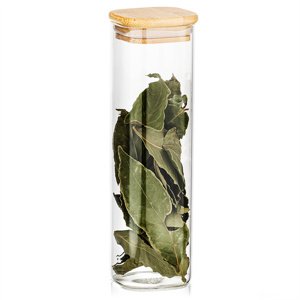 4Home Szklany pojemnik do żywności z wiekiem Bamboo, 530 ml, 530 ml