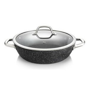 Tescoma Patelnia głęboka z pokrywką PRESIDENT Stone, 28 cm, 28 cm