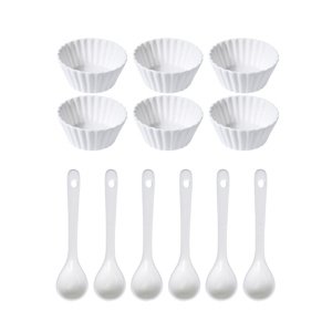 Zestaw misek porcelanowych Wave, 12 elem.