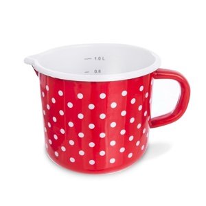 Orion Kubek emaliowany z dziobkiem Kropka, 12 cm
