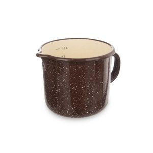 Orion Kubek emaliowany z dziobkiem Brown, 12 cm