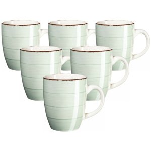 Mäser Komplet kubków ceramicznych Bel Tempo 380 ml, 6 szt., zielony
