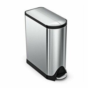 Simplehuman Kosz na śmierci pedałowy na opady segregowane 45 l, stal nierdzewna, 45 l