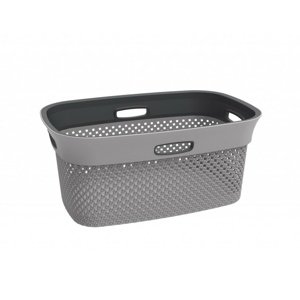 Aldotrade Kosz na czyste pranie Woolly 45 l, szary