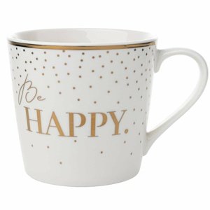 Porcelanowy kubek Florina złoty, 400 ml
