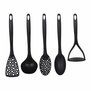 EH 5-częściowy komplet akcesoriów kuchennych Nylon, czarny