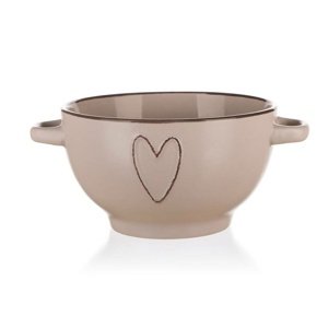 Banquet Miska ceramiczna HEART 660 ml, beżowy