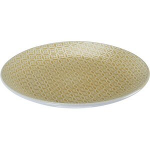 Ceramiczny talerz płytki Sea, 27 cm, żółty