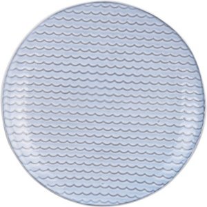 Talerz deserowy z kamionki Ripples, 21 cm