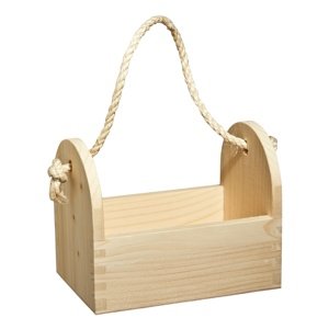 Drewniany stojak na couvert, 19 x 13 x 15 cm, naturalny