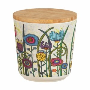Wenko Pojemnik z pokrywą bambusową Flowers, 500 ml, S