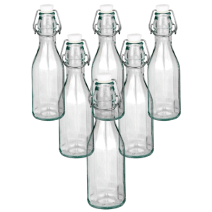 Szklana butelka z zamknięciem clip, 0,5 l, 6 szt.
