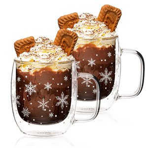 4Home Szklanka termiczna Hot&Cool Snowflake 350 ml, 2 szt.