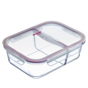 Westmark Szklany pojemnik na żywność z 2 przegródki, 980 ml