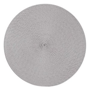 Altom Podkładka pod talerz Straw szary, śr. 38 cm, zestaw 4 szt.