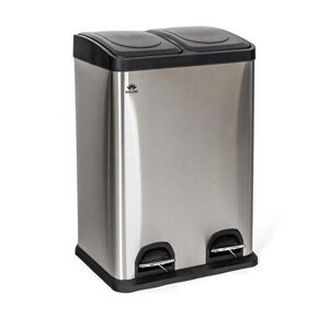 Brilanz Kosz na segregowane odpady Savery, 2 x 20 l, stal nierdzewna
