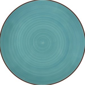 Lamart LT9082 ceramiczny talerz płytki Happy, śr. 26,8 cm, niebieski