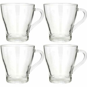 EH Zestaw kubków szklanych Clear 300 ml, 4 szt.