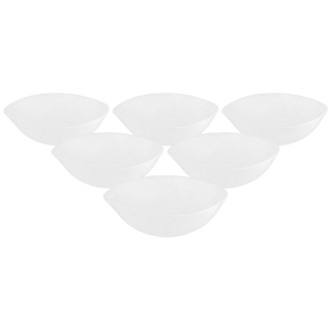 Altom Zestaw opalowych szklanych misek White harmony 16 cm, 6 szt.