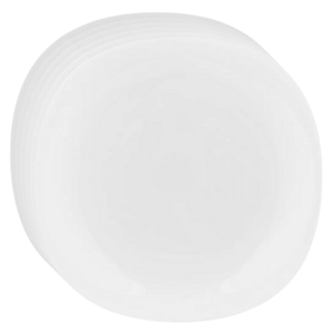 Altom Zestaw płytkich talerzy ze szkła opalowego White harmony 28 cm, 6 szt.