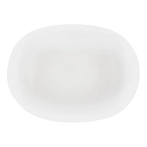 Altom talerz ze szkła opalowego White harmony 23 x 16 cm