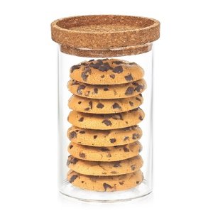 4Home Szklany pojemnik do żywności z pokrywką Cork, 850 ml, 850 ml