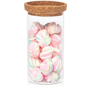 4Home Szklany pojemnik do żywności z pokrywką Cork, 1000 ml, 1000 ml