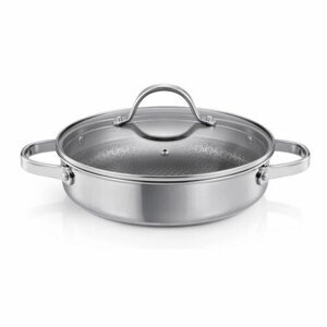 Tescoma Patelnia głęboka z pokrywką SteelCRAFT śr. 24 cm, 2 uchwyty, 24 cm