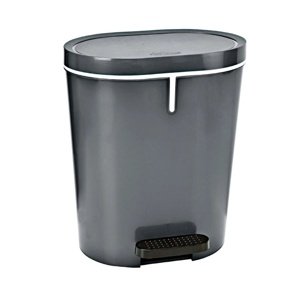 Denox Kosz na śmieci na pedał 25 l, owalny, antracytowy, 25 l