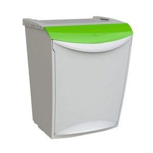 Denox Ekosystem Kosz na odpady segregowane 25 l, zielony - szkło