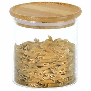 Kesper 38008 Szklany pojemnik do przechowywania,średnica 10 cm, 500 ml