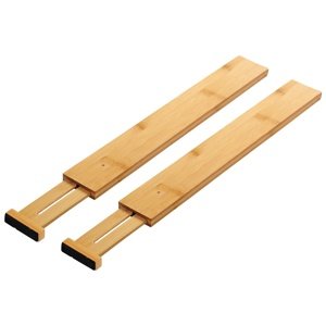 Kesper 58072 Zestaw bambusowych przegródek doszuflad, 2 szt.