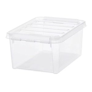 Pudełko SmartStore Classic z białymi klipsami, 8 l, 8 l