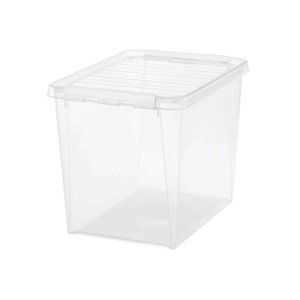 Pudełko SmartStore Classic z białymi klipsami, 25 l, 25 l