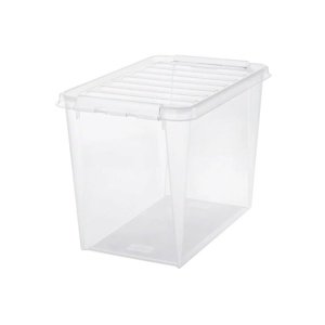 Pudełko SmartStore Classic z białymi klipsami, 61 l, 61 l