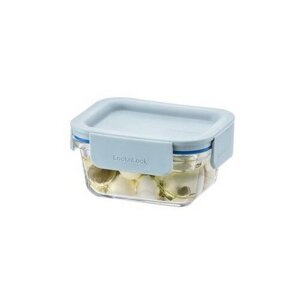 LOCKnLOCK Pojemnik szklany prostokątny CLEAR, 160ml, miętowy, 160 ml
