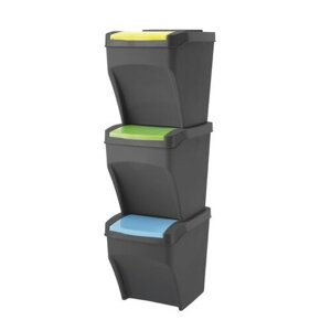 Recykle BIN 3x 25 l pojemnik na odpady segregowane
