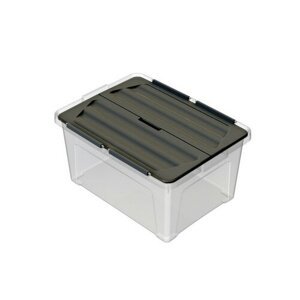 Multibox z dołączoną pokrywą Eco 30 l, pokrywaczarna, 30 l
