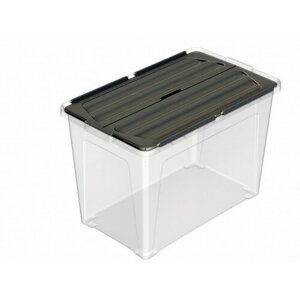 Multibox z dołączoną pokrywą Eco 60 l, czarnapokrywa, 60 l