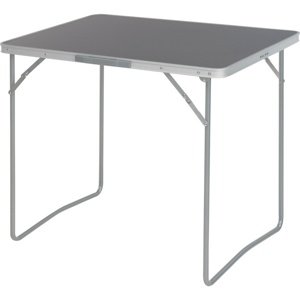 Aluminiowy stolik kempingowy, 80 x 60 x 69 cm,szary
