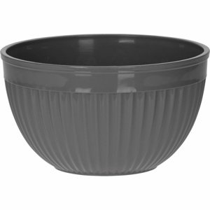 Miska plastikowa z żebrowaniem, 2 l, szary