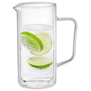 4Home Szklany dzbanek termiczny Double Hot&Cool, 1 l