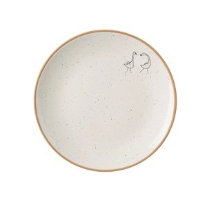 Orion Ceramiczny talerz deserowy Gospodarstwo Gęś, śr. 19,5 cm