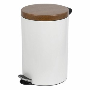Kosz pedałowy Alda Sherwood Freedom Fresh 12 l,biały, 12 l