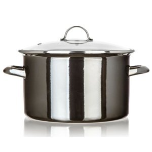 Banquet Garnek emaliowany METALLIC Black 26 cm, 6 l, z pokrywką, 26 cm
