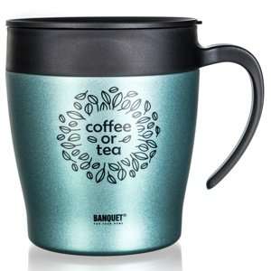 Banquet Podróżny kubek termiczny TAZZA 330 ml,zielono-szary