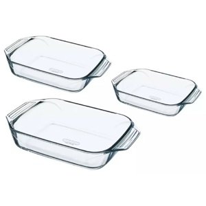 Zestaw szklanych naczyń do pieczenia Pyrex 3 szt.,1,4 l + 3 l + 4 l