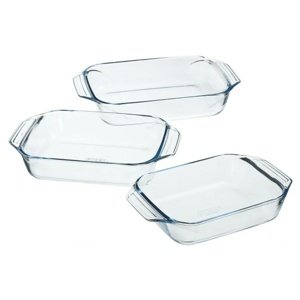 Zestaw szklanych naczyń do pieczenia Pyrex 3 szt.,2 l + 3 l + 4 l
