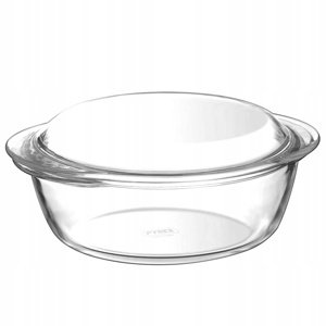 Pyrex Szklane naczynie do pieczenia z pokrywkąokrągłe 3 l